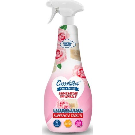 Desengrasante en spray Cocolatevi para cocinas y campanas extractoras, aroma a rosas, 750 ml.