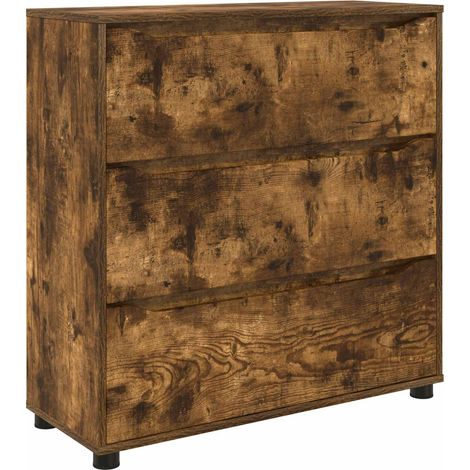 Maison Exclusive - Armadio Rovere fumé 80 x 31 x 81 cm Legno multistrato (1/5)