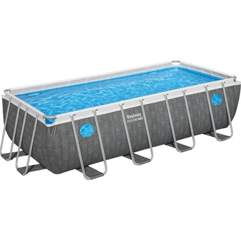 Bestway Piscina Rettangolare SplashView Steel Pro Max (488x244x122cm) con Pompa a Filtro Art. 561MB - Steel Pro Max (488x244x122cm) - Piscine