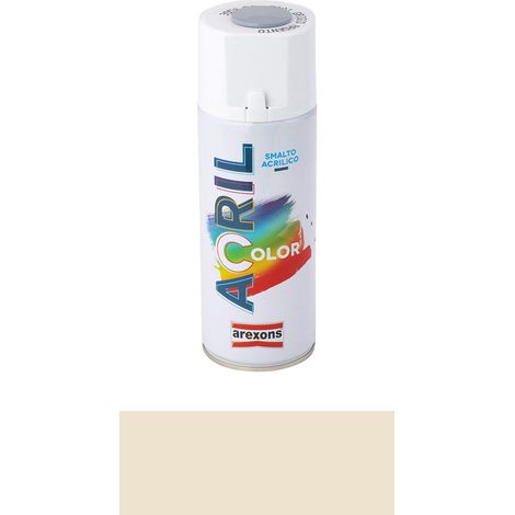 Smalto Spray Acricolor Vernice Acrilica per Metallo Legno Muro Interno Esterno - Colore: Avorio (1/3)