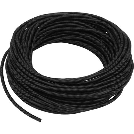 Tuyau de protection flexible ondulé de 25 m, diamètre intérieur 20 mm x 25 mm OD pour câblage de voiture, goulotte, câble d'appareils ménagers (1/5)