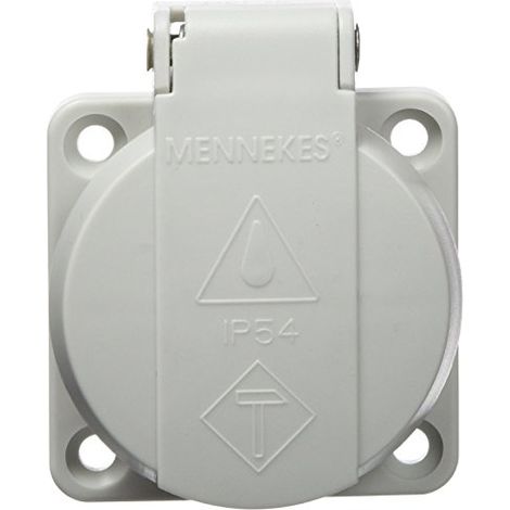 Mennekes SCHUKO-ANBAUSTECKD.GR 230V-16A (11030 SCHRAUBKLEMME)