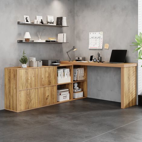 Canapé d'angle modulable 336x168 cm en tissu orange, sans montage - CHICFURN (1/5)