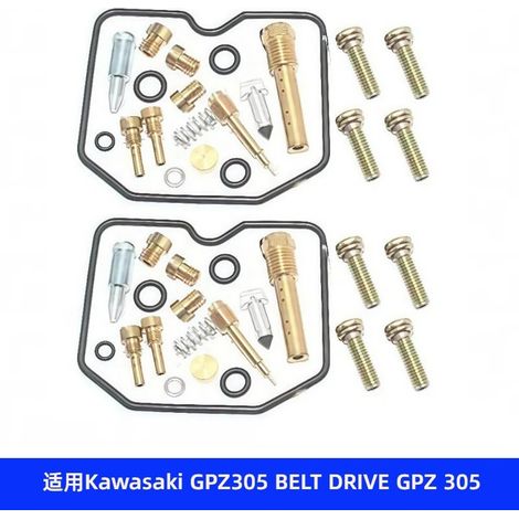 Kit de réparation de carburateur pour Kawasaki GPZ305 (entraînement par courroie)