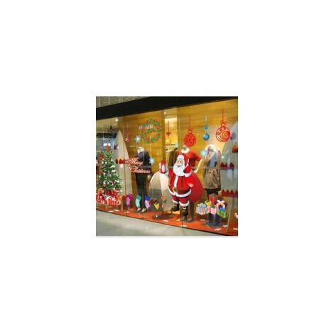 Vinilo adhesivo navideño para ventanas, cristales y paredes - Lámina transparente R-Crezuo