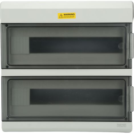 Boîtier électrique extérieur étanche 36 voies 37x37x11cm, interrupteur disjoncteur de protection en montage surface pour aciérie. (1/5)