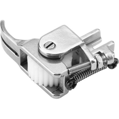 Pied-de-biche à rouleau réglable pour machine à coudre, pour cuir, tissu épais et autres (1) (1/5)