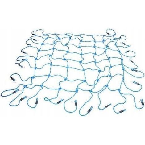 Filet d'escalade 200x210 cm, aire de jeux bleue (1/5)