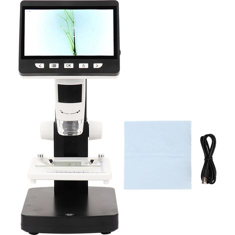 Microscope numérique HD 1080P 1000X portable avec écran, base antidérapante, compatible WindowsXP/Vista/Mac OS X (1/5)
