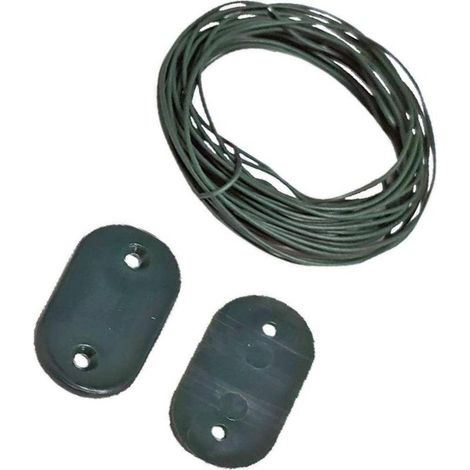 Kit de Fixation Vert pour Brise-Vue - Lot de 30 et 4m de Fil - Résistant et Pratique - (1/2)
