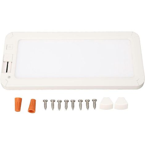 Plafonnier intérieur à LED pour camping-car, 96 LED, 10 W, 3 températures de couleur, intensité variable, pour voiture et yacht (1 pièce).