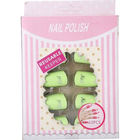 Lot de 10 clips verts pour dissolvant gel UV, capuchons trempage, outils manucure, nettoyage ongles. (1/5)