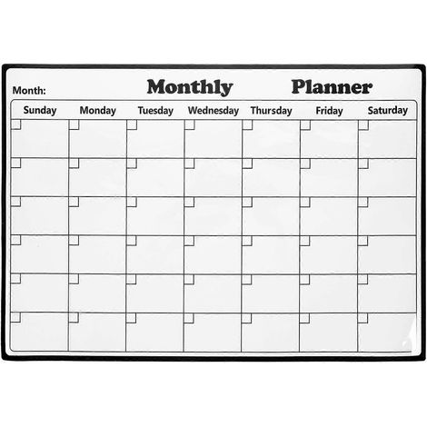 Calendrier de réfrigérateur pratique, tableau blanc effaçable à sec, planificateur mural pour réfrigérateur, tableau blanc pour usage quotidien-43X30.5CM (1/2)
