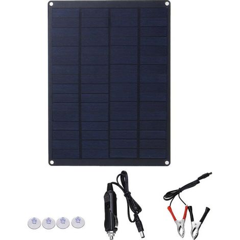 YMYNY Panneau solaire 10W 12V portable pliable étanche 170 x 230 x 2.5mm