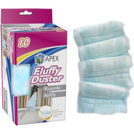 Apex Spolverini Duster Fluffy 10 Panni Ricambio  Confezione 6 Pz (1/4)