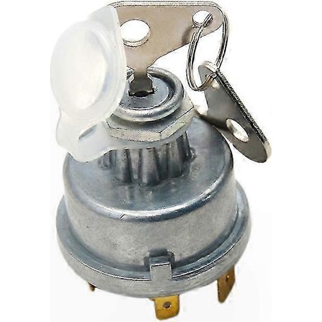 Clé de contact tracteur avec clés pour Massey Ferguson, Case et JCB, interrupteur d'allumage universel, pièce de remplacement robuste, compatible modèles agricoles, kit complet. (1/5)