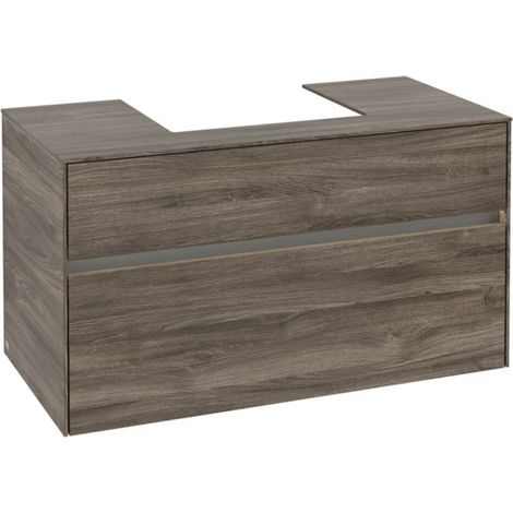 VB Waschbeckenunterschrank Collaro C016B0 1000x548x500mm Eckig Stone Oak (1/3)