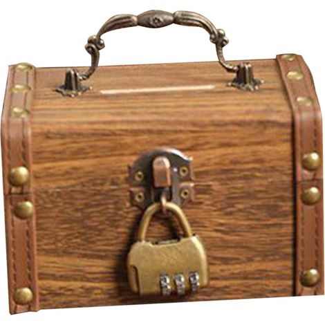 1 Jeu en sécurité boite rangement boite de rangement boite de conservation jewelry box coffre à bijoux conteneur de monnaie coffret à bijoux rétro conteneur de bijoux Métal (1/5)