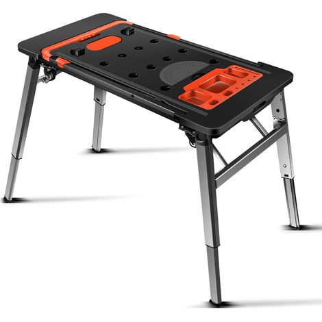 Gardtech 7-in-1 Klappbare Werkbank Einem Haushalt & DIY-Arbeitsplatz Werk-und Spanntisch-150-250 kgs Tragkraft-Große Arbeitsfläche-Aufgedruckte Skala & Winkelangaben Klappbar Vielseitig (1/5)
