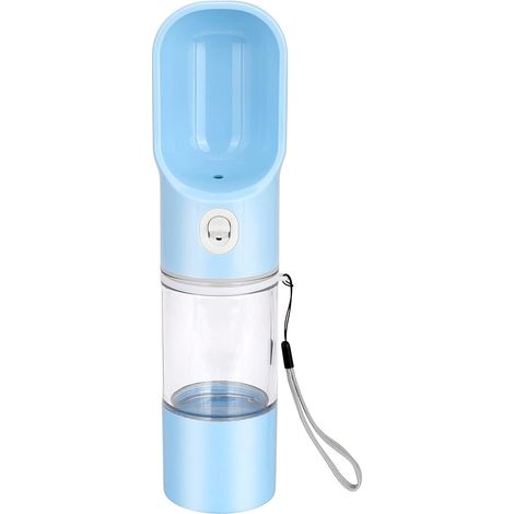 Bouteille d'eau pour chien bleu