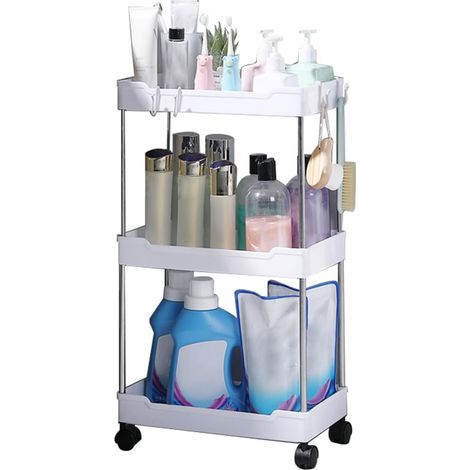 Étagère de rangement pour poussette multifonctionnelle à roulettes multifonction poubelles couches , (1/5)