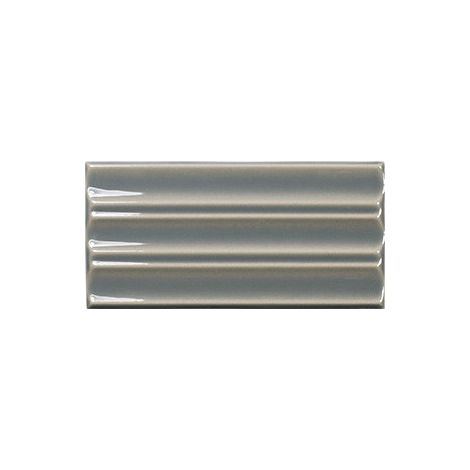Carrelage mural faience BRISTOL - 12,5x6,2 cm Wave Mineral grey - Brillant / Poli - boîte de 0.44 m2 - Gioia Materia