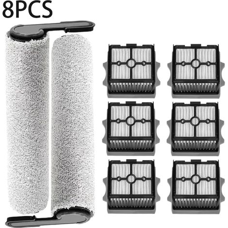 (8 pièces) Convient pour l'aspirateur Tineco Floor One Switch S6/Stretch S6/S7 Stretch Ultra Wet Dry : consommables, brosse rotative et filtre HEPA. (1/4)