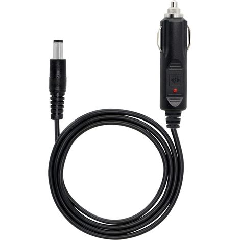 Kfz-Ladegerät 12V DC Netzkabel 18 AWG 5,5 mm x 2,5 mm DC auf Stecker Zigarettenanzünder-Stecker für Kamera, CCTV, Kfz-Kühlschrank Zigarettenanzünder-Kabel (1,5 m)