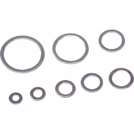 Rondelles aluminium 14X20X1,5 pour raccords hydrauliques (Lot de 100)