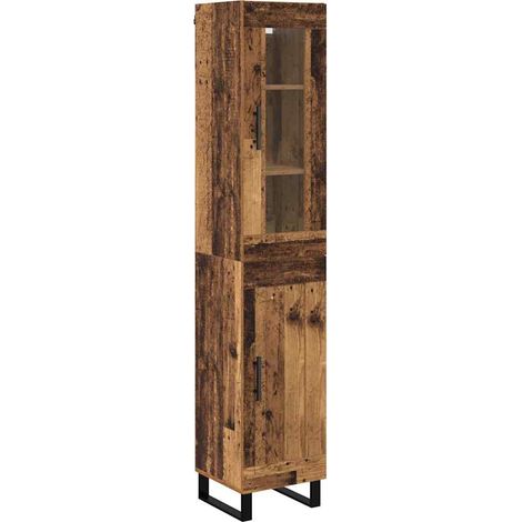 Alacena Madera Vieja 34,5 x 34 x 180 cm Madera contrachapada vidaXL