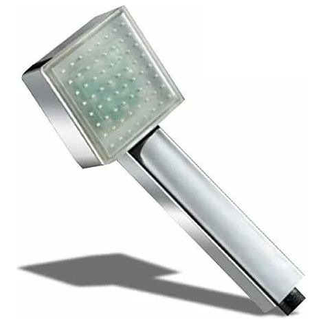 Pommeau De Douche LED - 7 Couleurs Changeantes - Alimentation Hydraulique Sans Batterie - Pression Renforcée - Filtre Multicouche - ABS Résistant - Pour Salle De Bain - 1 Pièce
