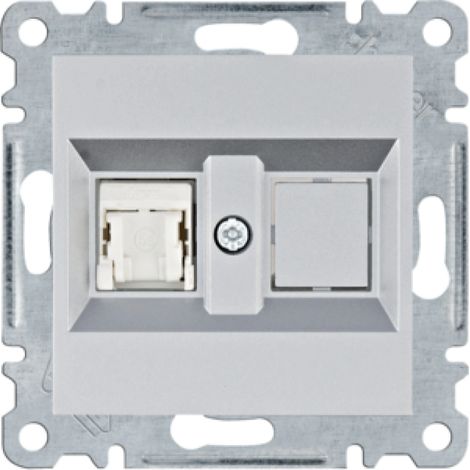 Lumina Einzel-Computerbuchse RJ45 Cat.5e UTP Silber WL2112