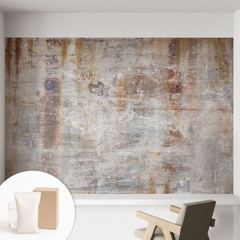 Papier peint intissé mural avec imprimé motifs uniques apparence moderne - Colle incluse gratuite Surface brute 152x104 cm (1/5)