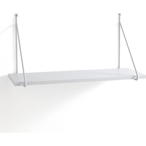 Mensola da parete effetto legno bianca cm. H.30 x L.60 x P.22