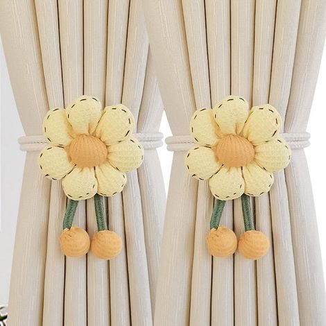 Sonnenblumen-Muster-Baby-Türstopper für Raumdekoration (2 Stück, weiß) (1/5)