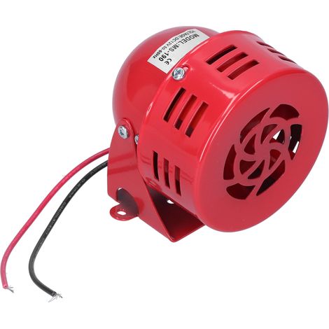 BERM@ (Authorized) MS-190 Mini Motor Alarm Horn Metal Screw Alarm Buzzer High Decibel DC 12V (1/5)