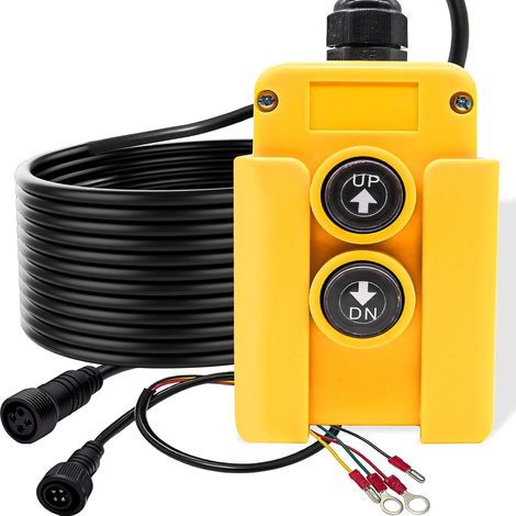 Wired Trailer Remote Control Switch 12V DC Up Down Switch for Double Acting Hydraulic Pump Lift Winch Tilt Bed G018-4W (1/5)