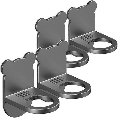 Porte-bouteilles de salle de bain en ABS, mural, pour ranger le shampoing, lot de 12. (1/5)