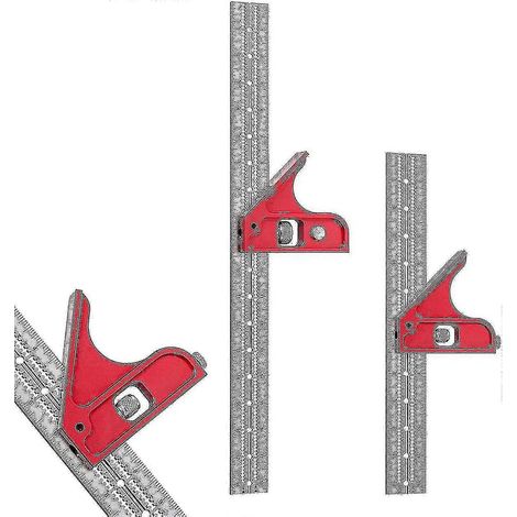 Outils de menuiserie : équerres combinées réglables, équerres combinées et doubles (1/5)