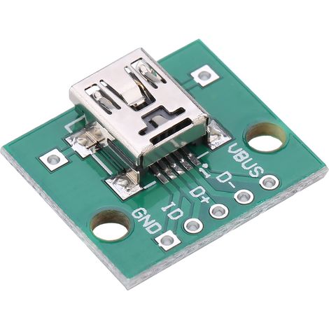 10Pcs Mini USB to DIP Adapter Board 5P for 2.54mm PCB Board DIY USB Power Supply