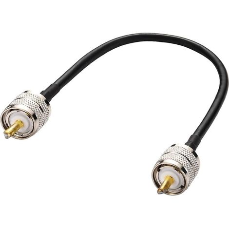 1 Pièce UHF Mâle PL-259 à UHF Mâle PL-259 RG58 Câble Coaxial pour Radio HAM et CB, Analyseur D'antenne, Charge Factice, Compteur SWR (1/5)
