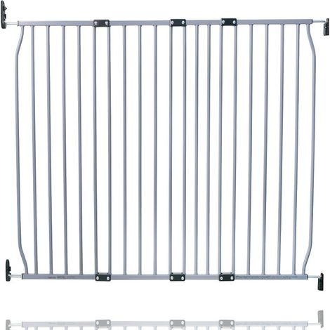Safetots Eco Screw Fit Baby Gate, Grey, 120cm - 130cm, Stair Gate for Toddler and Baby, Screw Fit Safety Barrier