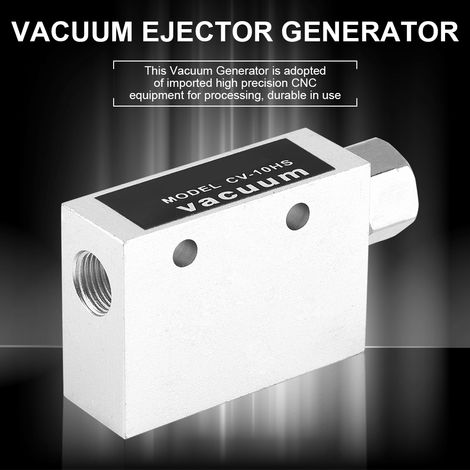 Générateur d'éjecteur à vide CV-10HS, raccord fileté femelle 1/8" PT pour air comprimé (1/5)