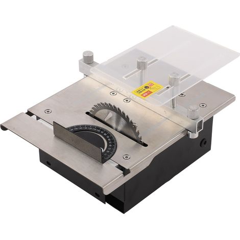 Mini scie circulaire de table pour bricolage, modèle précis, machine de coupe électrique réglable, prise domestique AC110‒240VEU (1/5)