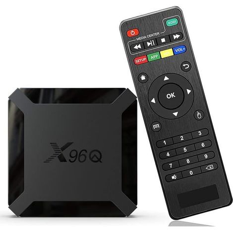Boitier iptv Android TV Box X96Q Smart TV Box WiFi 2+16 Go avec Allwinner H313 TV Box Android 10.0 Prend en Charge 4K HD Multimédia (1/4)