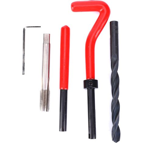 Kit de réparation de filetage 20 pièces M8x1,25 en acier inoxydable, kit de taraudage pour filetage femelle (1/5)