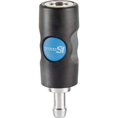 Raccord pour flexible d'air comprimé ISI 08, diamètre flexible 8 mm