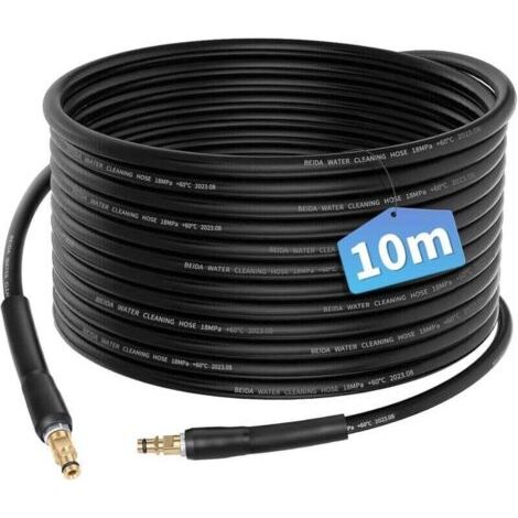 Enowelir Convient aux accessoires de machine de nettoyage haute pression Karcher K2 K3 K4 K5 K6 K7 tuyau flexible de 10 mètres (1/4)