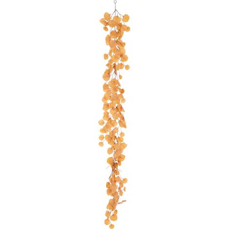 Guirlande de Feuilles "Paillettes" 165cm Rouille