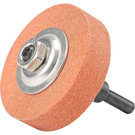 Mola abrasiva da 70 mm e adattatore per mola per smerigliatura e lucidatura di metalli (arancione) (1/4)